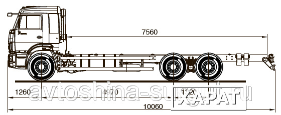 Фото Грузовой автомобиль шасси Камаз 65117-773010-19(L4)