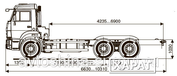 Фото Грузовой автомобиль шасси Камаз 65115-773966-19(L4)