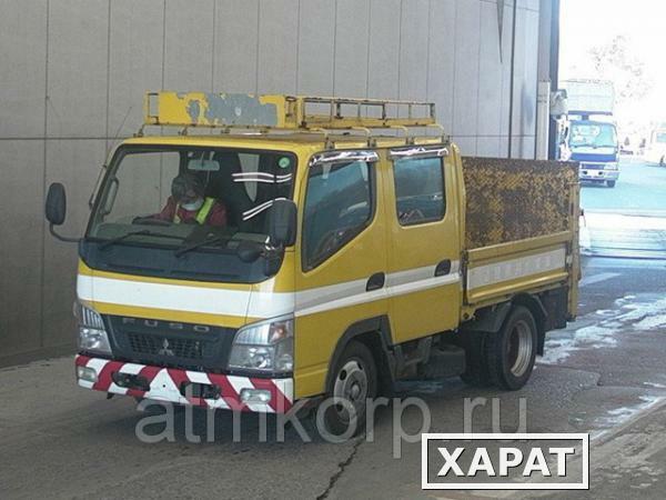 Фото Грузовик двухкабинник бортовой MITSUBISHI CANTER гв 2008 гидроборт кабина 6 м груз 2 т пробег 231 т.км