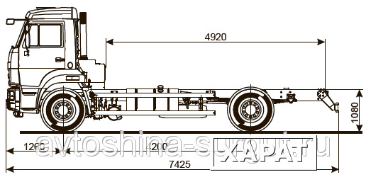 Фото Грузовой автомобиль шасси Камаз 43253-3910-28(R4)