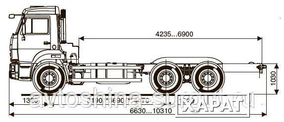 Фото Грузовой автомобиль шасси Камаз 65115-3091-19(L4)