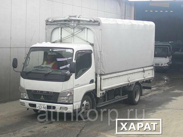 Фото Грузовик бортовой тентованный MITSUBISHI CANTER кузов FE72B гв 2008 грузопод 2 тн пробег 265 т.км