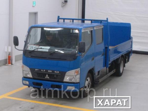 Фото Грузовик двухкабинник бортовой MITSUBISHI CANTER гв 2008 гидроборт кабина 6 м груз 2 тн пробег 92 т.км