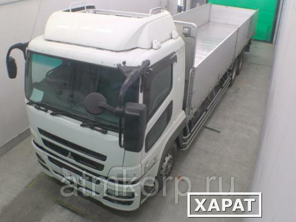 Фото Грузовик бортовой MITSUBISHI FUSO кузов FU54VZ гв 2012 багажник борт 13,8 тн длина 9,6 м пробег 503 т.км