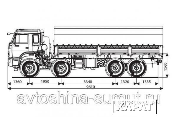 Фото Грузовой бортовой автомобиль КАМАЗ 63501-6996-40