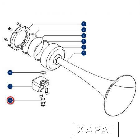 Фото DHR Резьбовой соединительный фитинг DHR 40052 1/4” 10 мм для пневматического сигнала H400