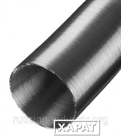 Фото Воздуховод гибкий алюминиевый гофрированный Алювент Стандарт d150 мм х 3 м