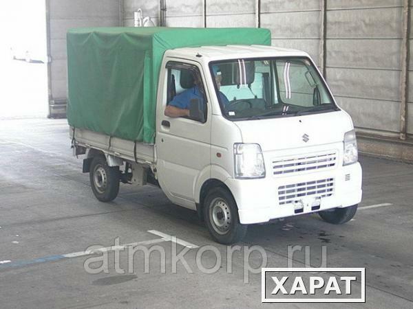 Фото Микрогрузовик SUZUKI CARRY кузов DA63T бортовой тентованный гв 2012 пробег 6 тыс км