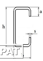 Фото Стальной гнутый тонкостенный С-образный профиль (СГТС 320*80*20*t мм)