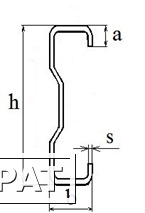Фото Стальной гнутый тонкостенный Сигма-образный профиль (СГТСП 250*65*t мм)