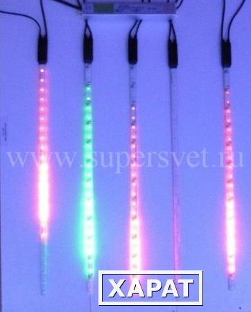 Фото Светодиодные гирлянды "Тающие сосульки" LED-SF-24V-0.5M-5 с SMD-диодами (RGB)