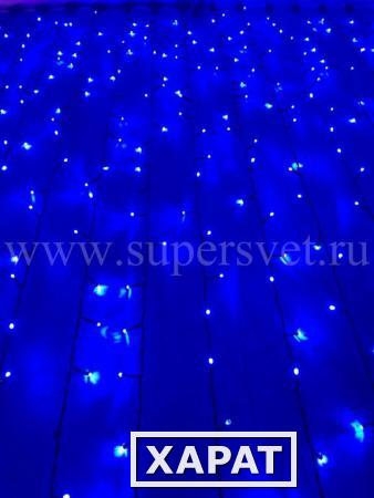 Фото Светодиодные флэш-занавеси "Плей-лайт" LED-PLS-F-1920-240V (синий)