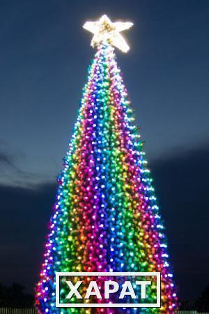 Фото Светодинамическое освещение 3D для елок 10 м.