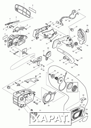 Фото Соединительная пластина бензиновая цепная пила Makita DCS232T рис.( 4)