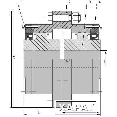 Фото Муфта зубчатая МЗ-2