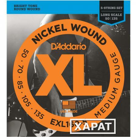 Фото Гитарные струны D'Addario EXL160-5 (для бас-гитары)