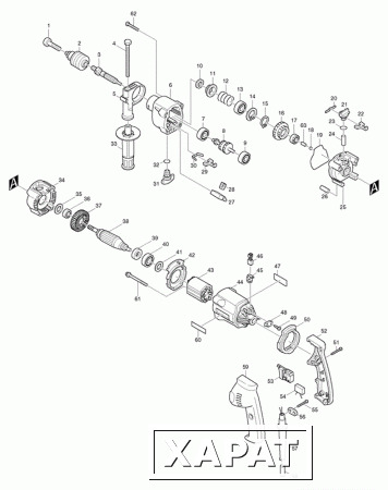 Фото Makita Плоская пружина дрель Makita HP2033 рис.(12)