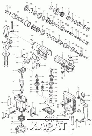 Фото Пружина Makita HR3000/4000/5001 п.62/57/97 переключателя режимов