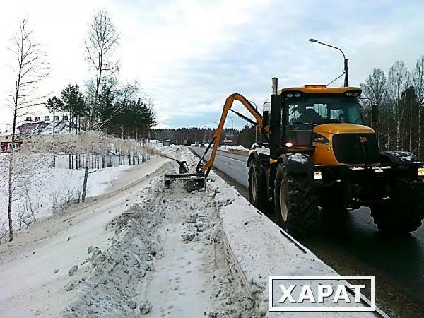 Фото Фрезерно-роторная насадка SB1200 на стрелу манипулятора косилки-кустореза Bomford