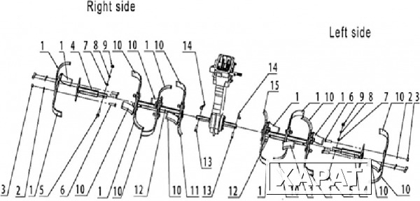 Фото HUSQVARNA CLAMP культиватора Husqvarna TF 338 (03-2015 г.в.) (рис.7)