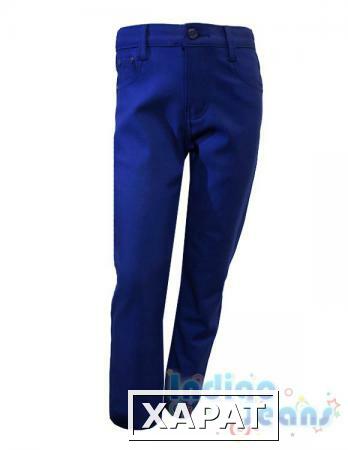 Фото Синие утепленные брюки для мальчиков