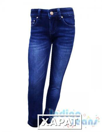 Фото Утепленные джинсы-стрейч для девочек