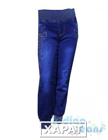 Фото Стильные утепленные джинсы для девочек