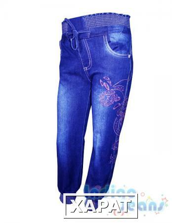 Фото Стильные утепленные джинсы для девочек