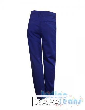 Фото Синие утепленные брюки-стрейч для мальчиков