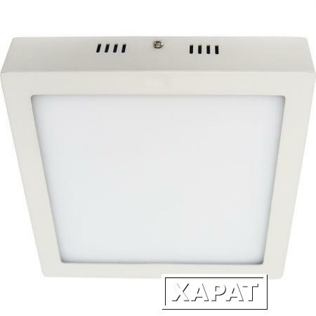 Фото Светильник светодиодный квадрат 18Вт IP20 4000K 1440Lm 90LED 225x225х40мм драйвер/белый AL505 Feron