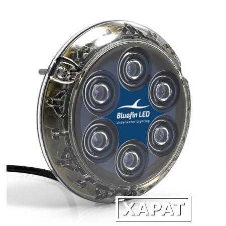 Фото Foresti & Suardi Cветильник подводный Bluefin Led Foresti & Suardi Piranha P6 Nitro 12 В 40 Вт синий свет