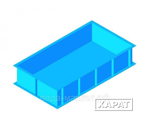Фото Прямоугольный бассейн 5,0х3,0х1,5 м - 22 м3