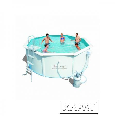 Фото Стальной бассейн Bestway 56377 Hydrium Splasher Pool Set (360х90см)