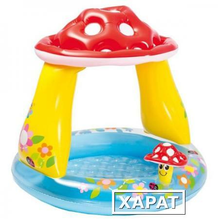 Фото Надувной детский бассейн Intex Mushroom Baby 57114 (102x89см)