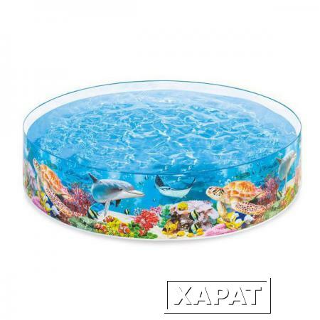 Фото Бассейн для детей Intex 58472NP "Deep Blue Sea Snapset Pool" 244х46см