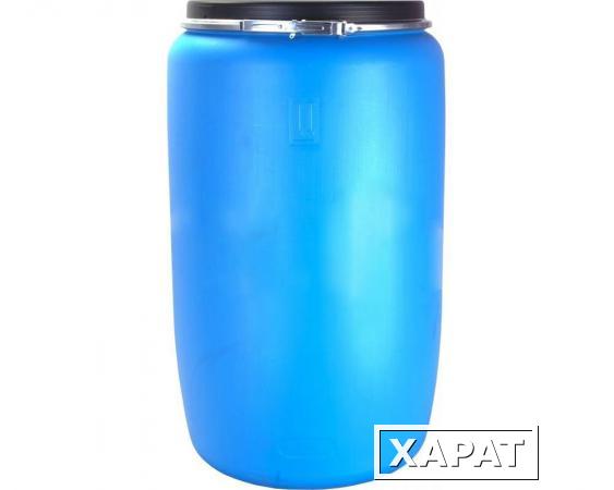 Фото Бочка Тара пластиковая с крышкой на обруч 227 литров