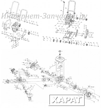 Фото Зубр Водяной бак виброплиты Зубр ЗВПБ-15А (рис.61)