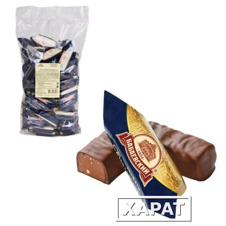 Фото Конфеты шоколадные БАБАЕВСКИЙ с дробленым миндалем и вафельной крошкой