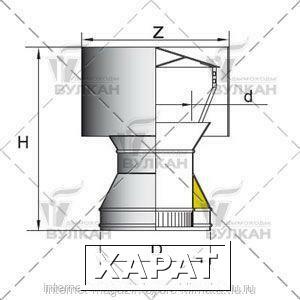 Фото Дефлектор DDH d 104 полированный