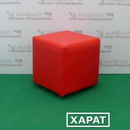Фото Банкетка (пуфик), мягкий, куб, BN-007 Цвет: красный.