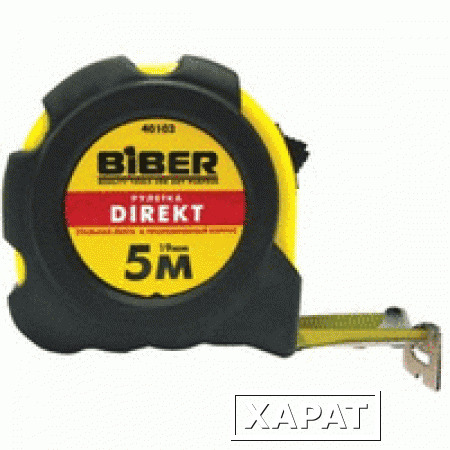 Фото Biber Бибер 40101 Рулетка ''Direct'' обрезиненный корпус 2мх16мм (10/1