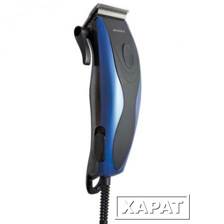 Фото Машинка для стрижки волос SUPRA HCS-203, мощность 13 Вт, 4 насадки, сеть, пластик, черная