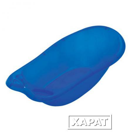 Фото Ванночка детская IDEA "Океаник", 2 лотка для мыла, пластиковая, 21х52х86 см, синяя