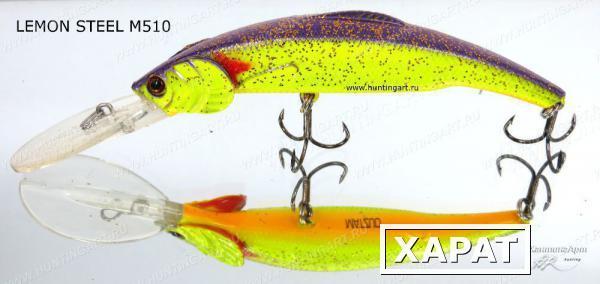 Фото Воблер Matzuo Kinchou Minnow 17,7 гр (1.8-3 m) Цвет M510 (Lemon Steel)