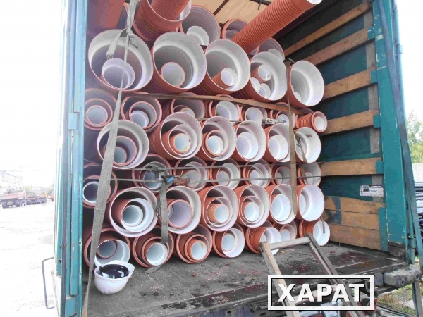 Фото Полипропиленовые гофрированные трубы для наружной и ливневой канализации