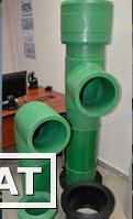 Фото Химически стойкие полипропиленовые трубы от D20мм до D315 мм для водоподготовки и агрессивных растворов (кислот