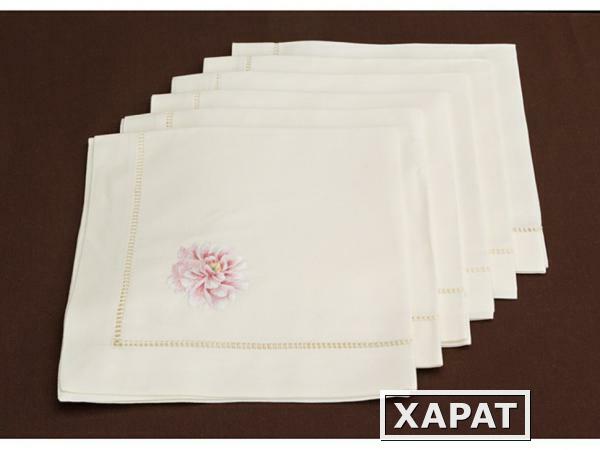 Фото Комплект салфеток из 6 шт. 40*40 см.100% хлопок. ручная вышивка. вьетнам Gree Textile (859-002)