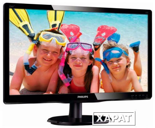 Фото Монитор 21.5" Philips 226V4LSB/01(00) gl.Black WLED