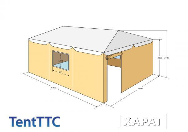 Фото Типовая тентовая палатка 24 м2