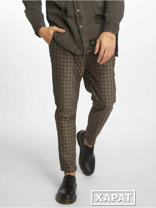 Фото Качественные и модные брюки чинос Toby коричневые